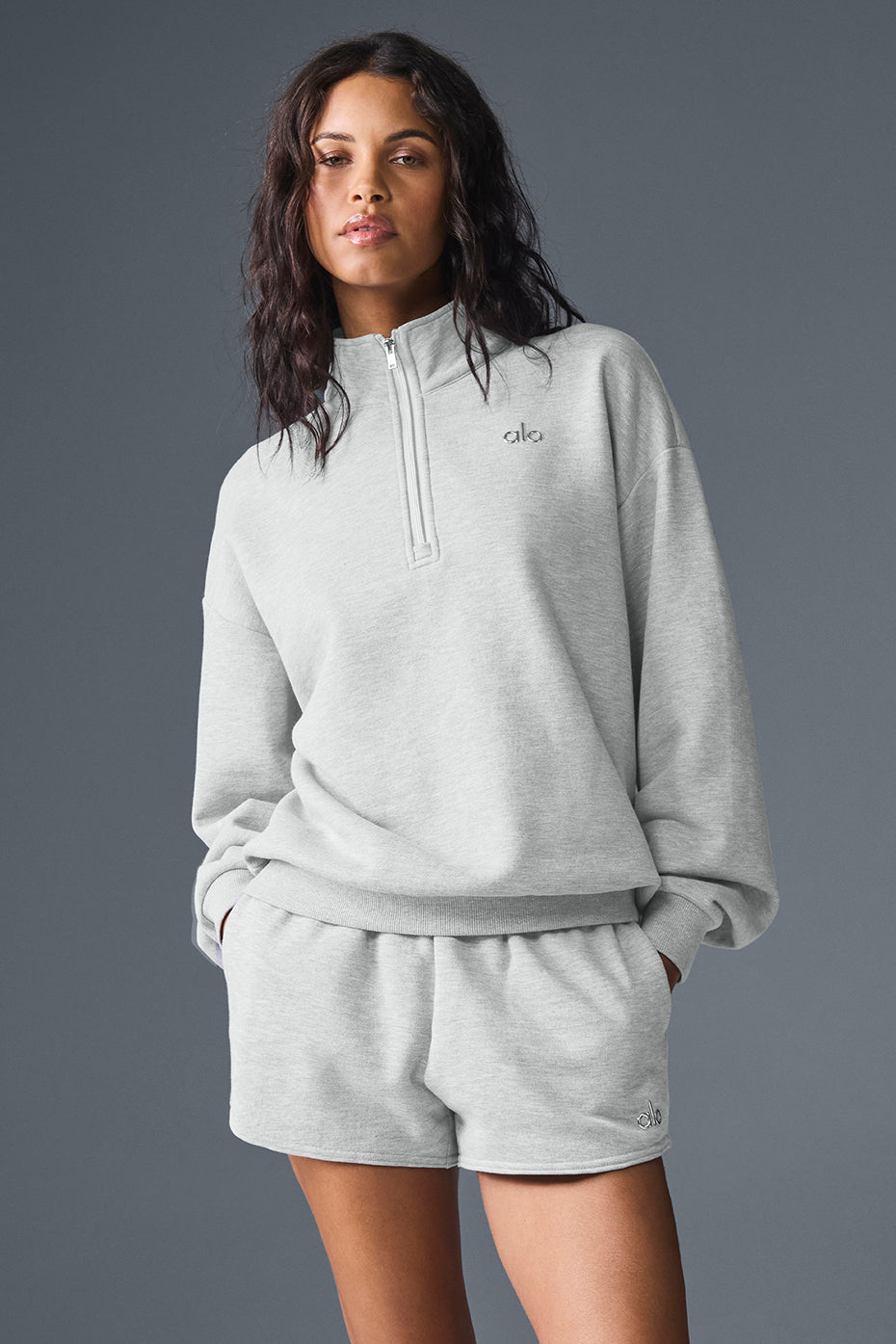 Accolade 1/4 Zip Pullover - Athletic Heather Grey--2