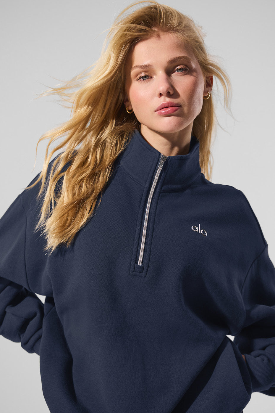 Accolade 1/4 Zip Pullover - Navy--3