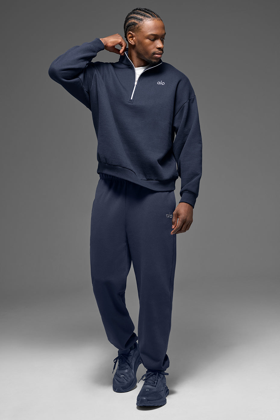 Accolade 1/4 Zip Pullover - Navy--4