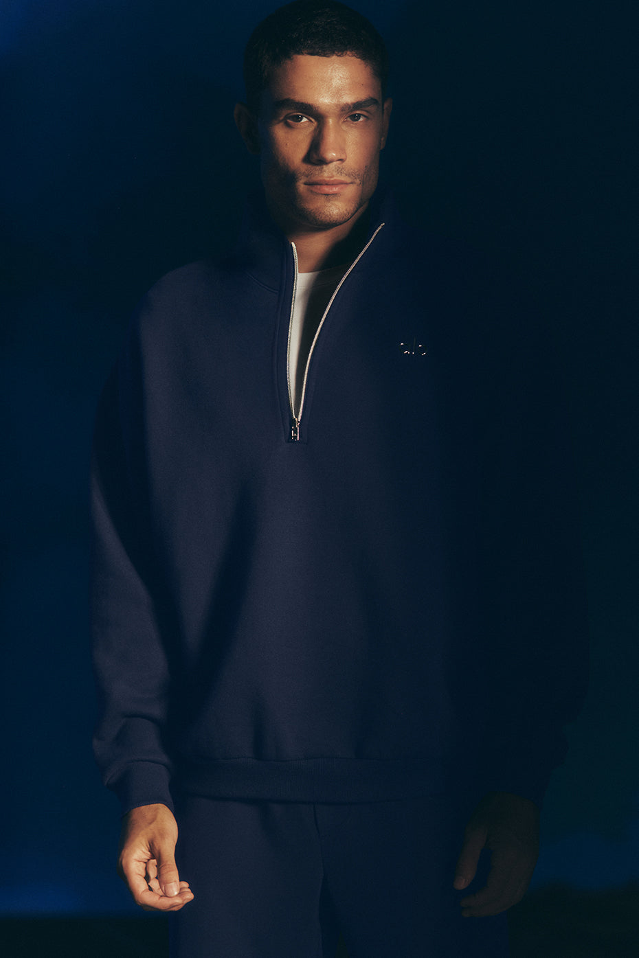 Accolade 1/4 Zip Pullover - Navy--0