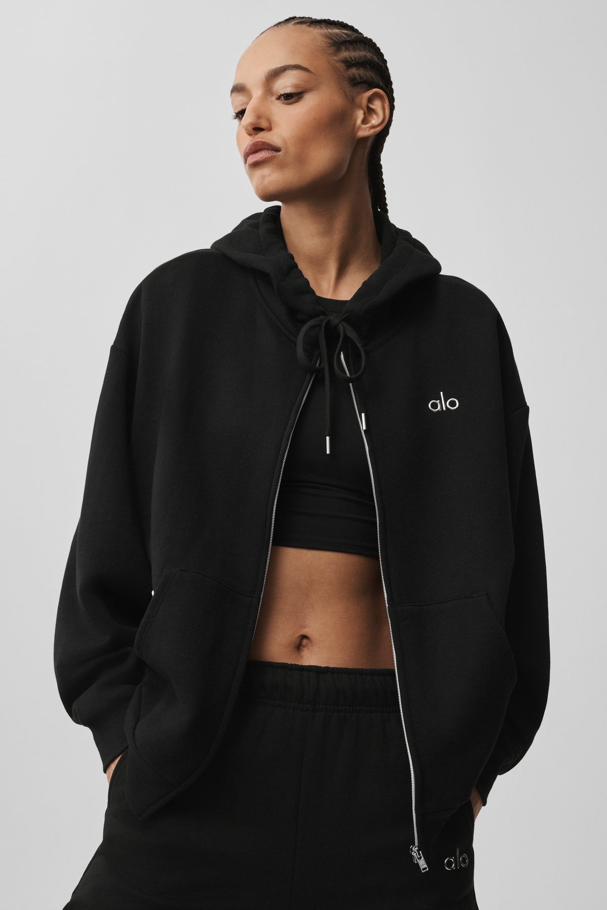 Accolade Full Zip Hoodie - Black--1