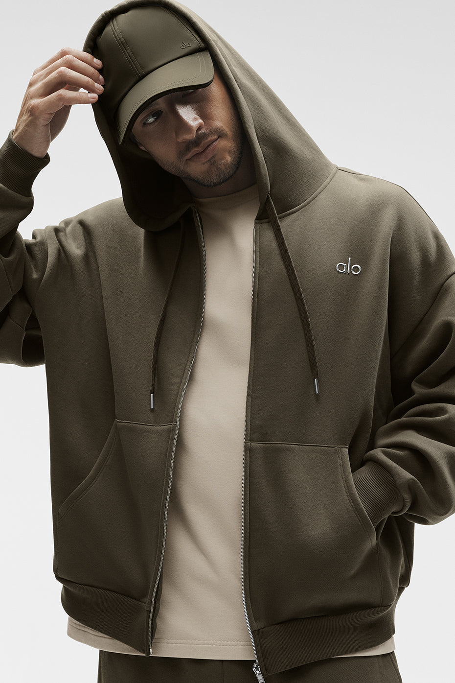 Accolade Full Zip Hoodie - Olive Tree--0