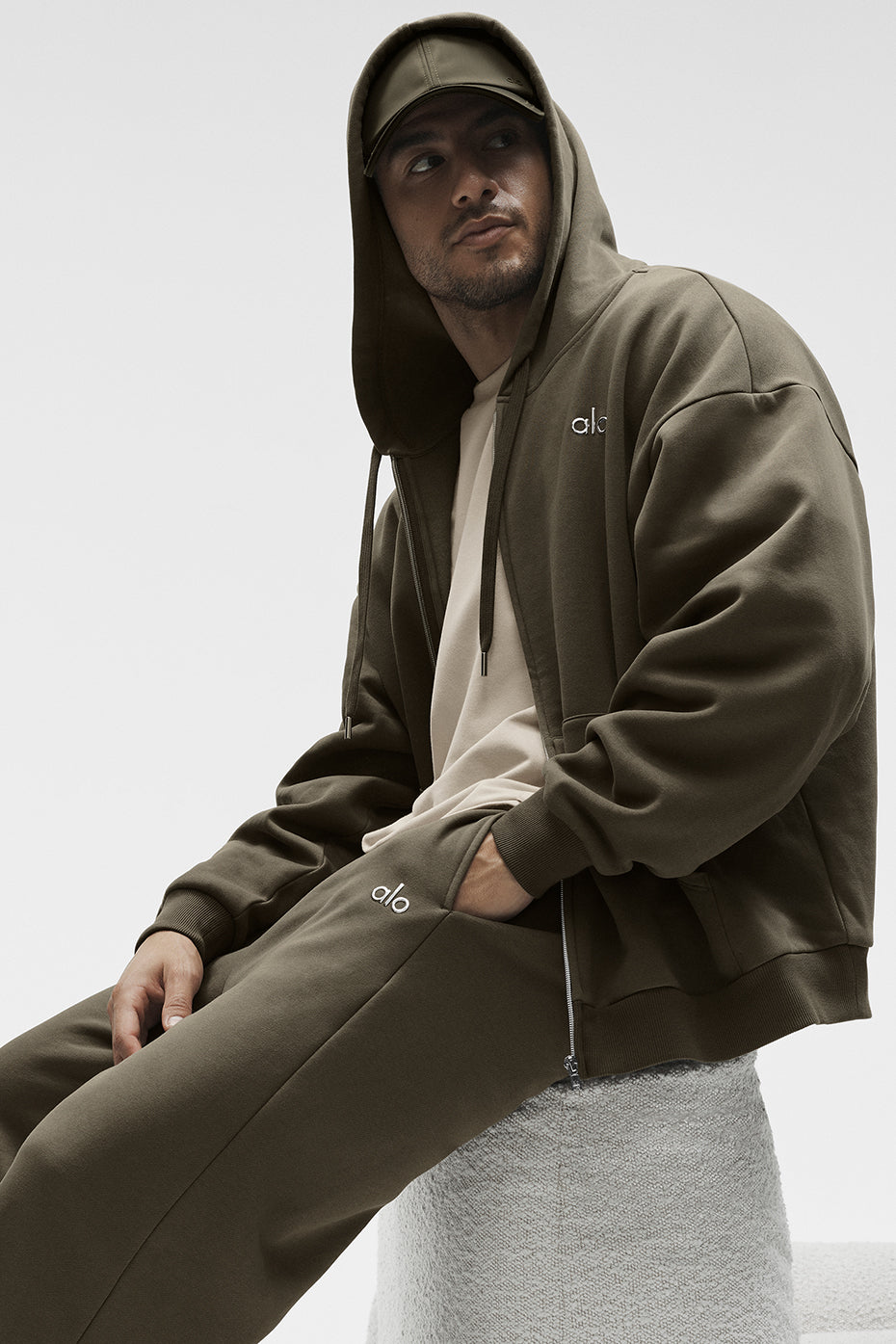 Accolade Full Zip Hoodie - Olive Tree--3