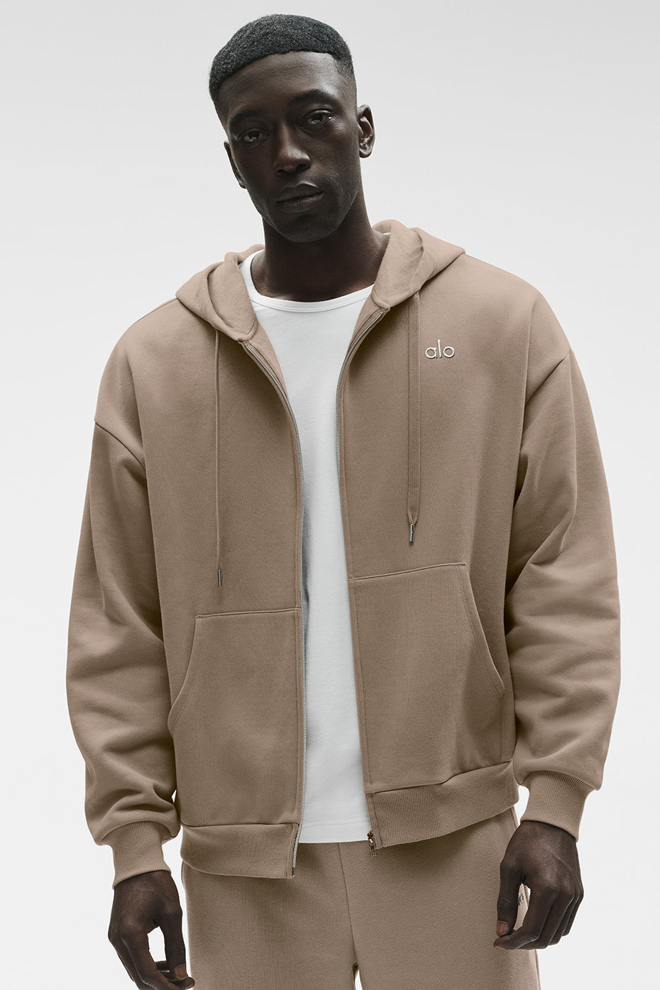 Accolade Full Zip Hoodie - Gravel--0