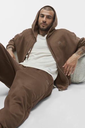 Accolade Full Zip Hoodie - Java Brown