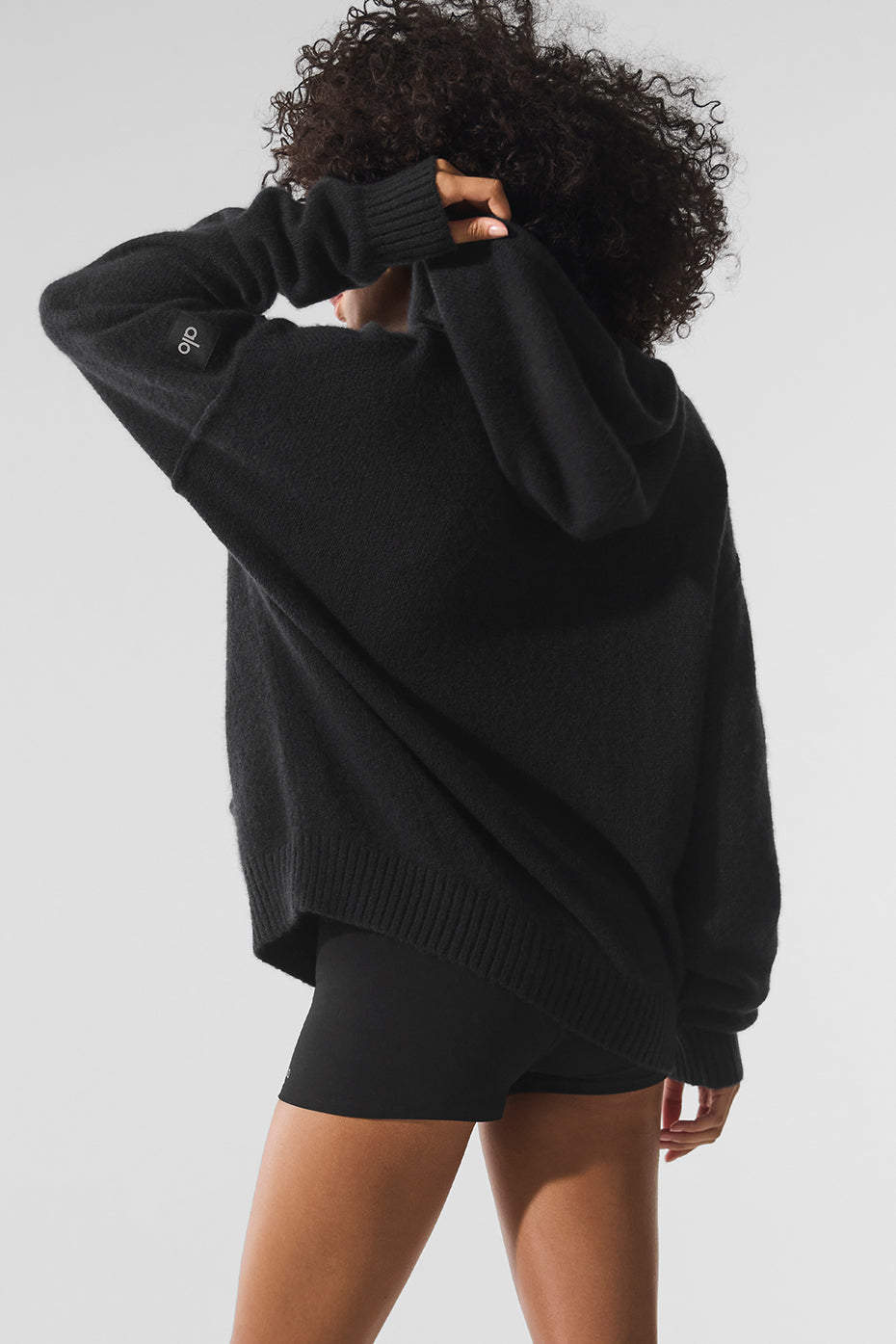Wool Cashmere New Class Hoodie - Black--2