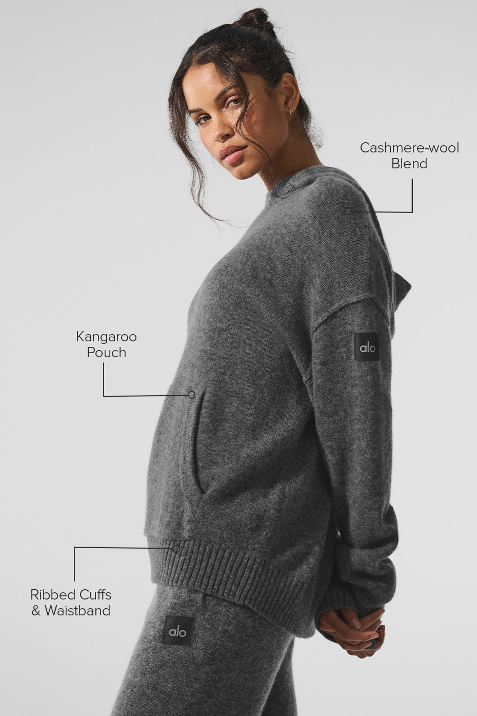Wool Cashmere New Class Hoodie - Platinum Grey--1
