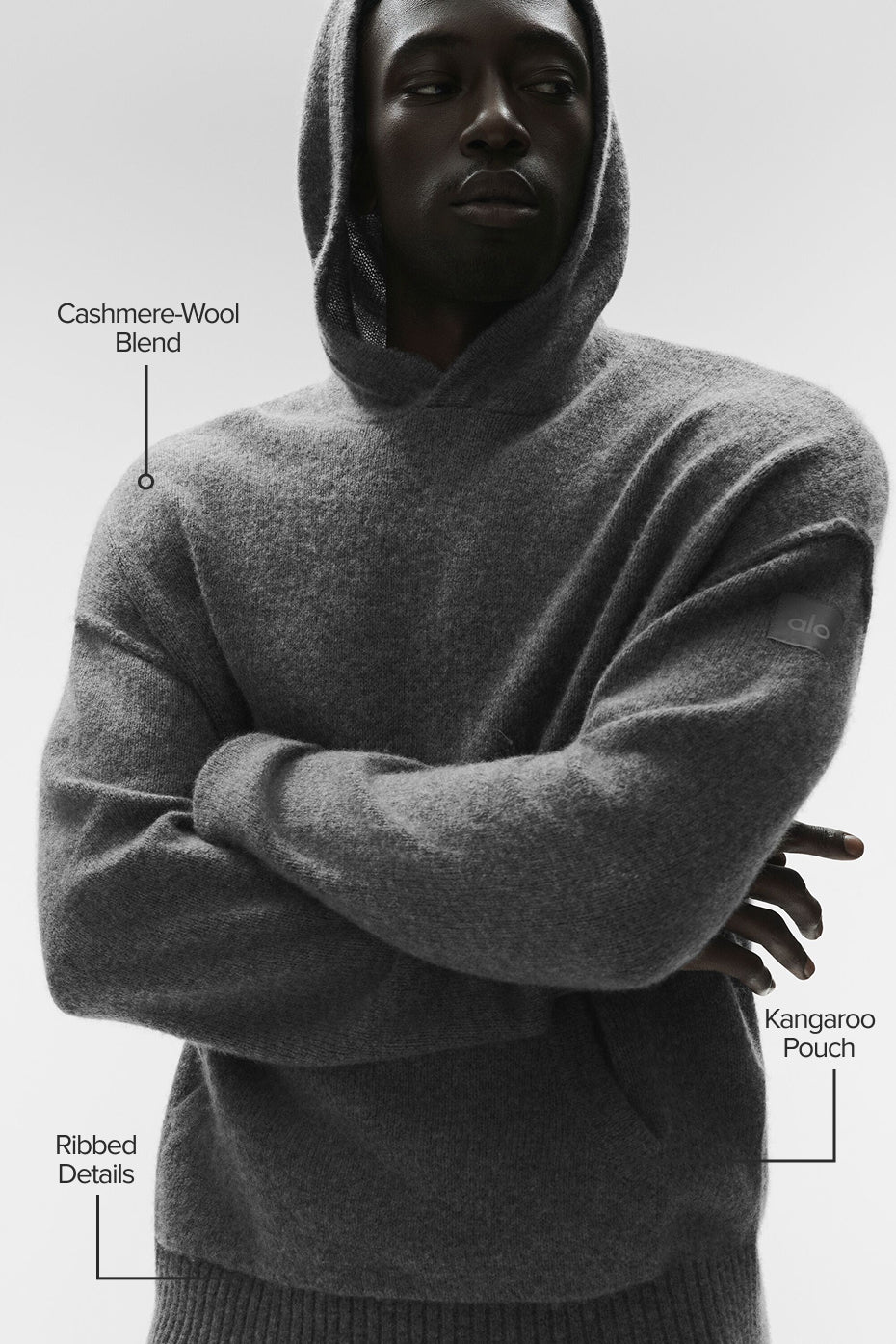 Wool Cashmere New Class Hoodie - Platinum Grey--1
