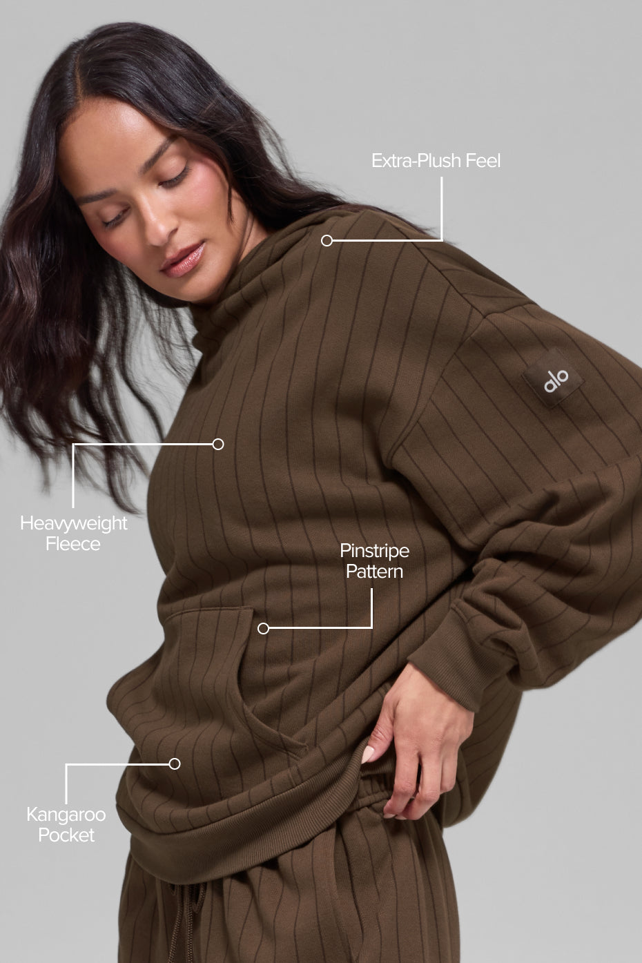 Pinstripe Hoodie - Espresso Pinstripe--1