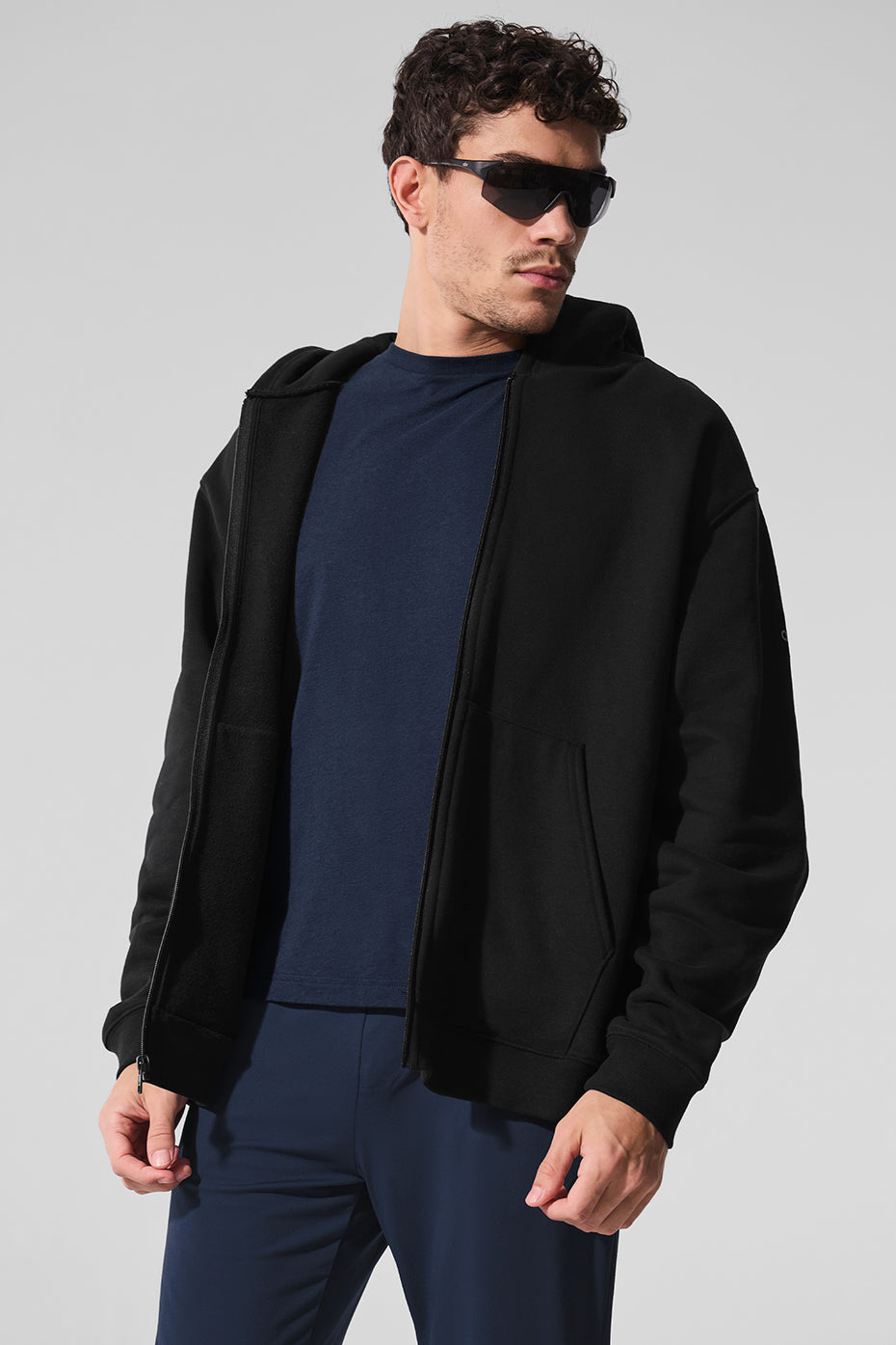 Renown Heavy Weight Full Zip Hoodie - Black--4