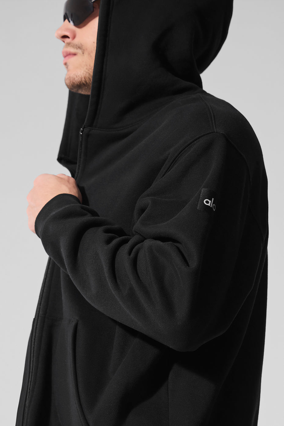 Renown Heavy Weight Full Zip Hoodie - Black--2