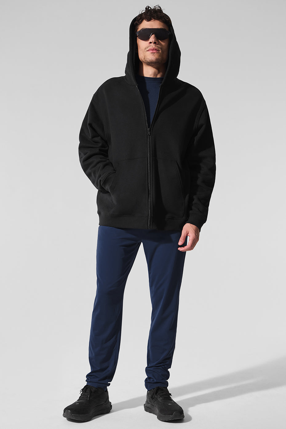 Renown Heavy Weight Full Zip Hoodie - Black--5