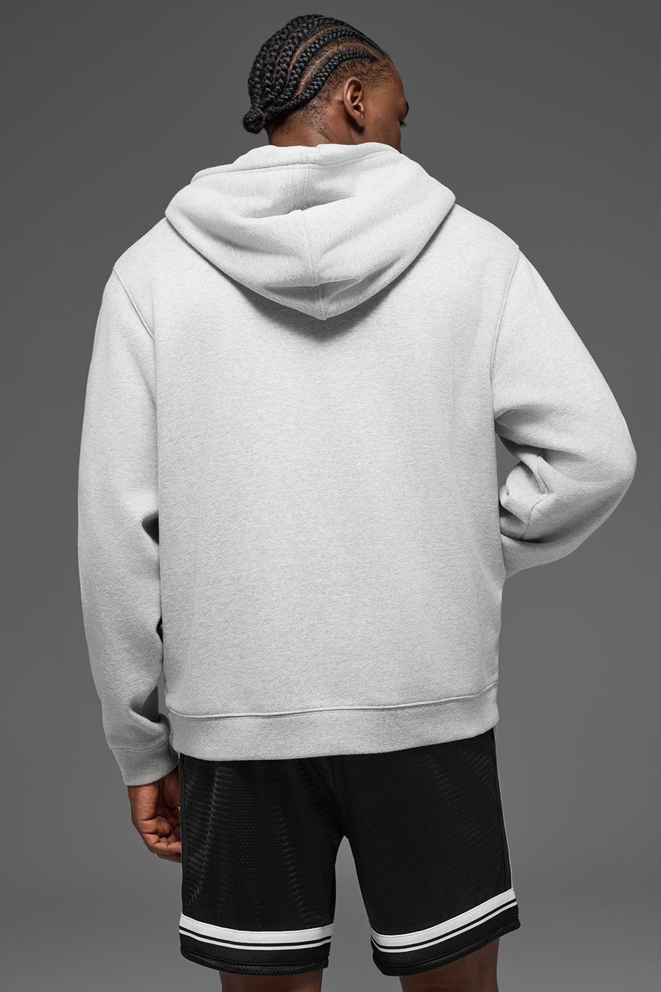 Renown Heavy Weight Full Zip Hoodie - Athletic Heather Grey--2