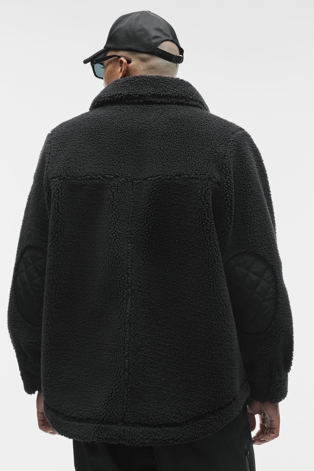 Sherpa Edge Shacket - Black--1