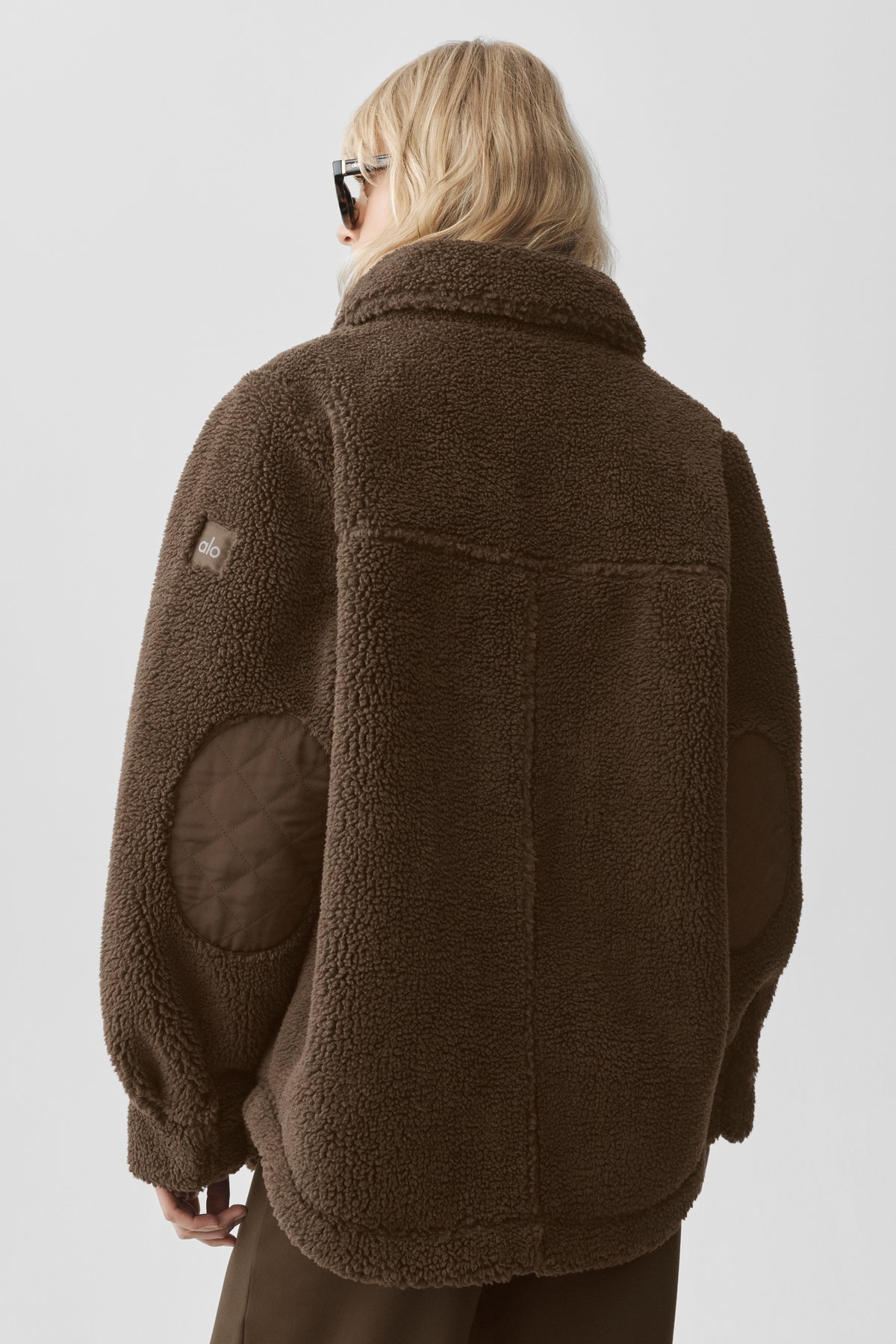 Sherpa Edge Shacket - Espresso--1