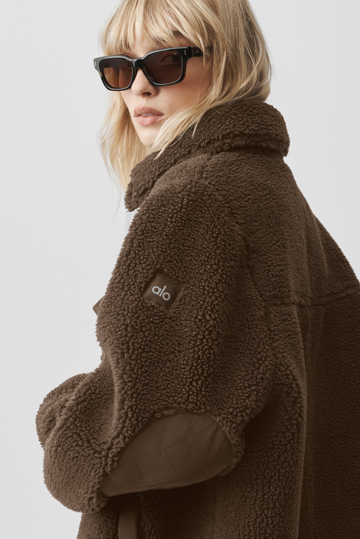 Sherpa Edge Shacket - Espresso--3