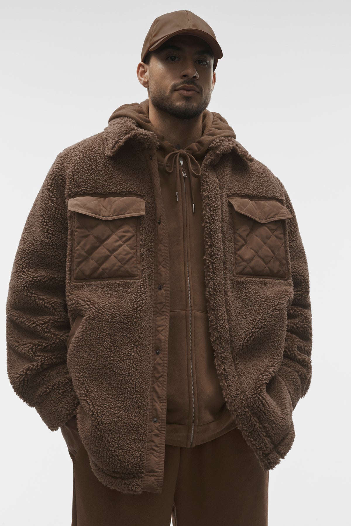 Sherpa Edge Shacket - Java Brown--2