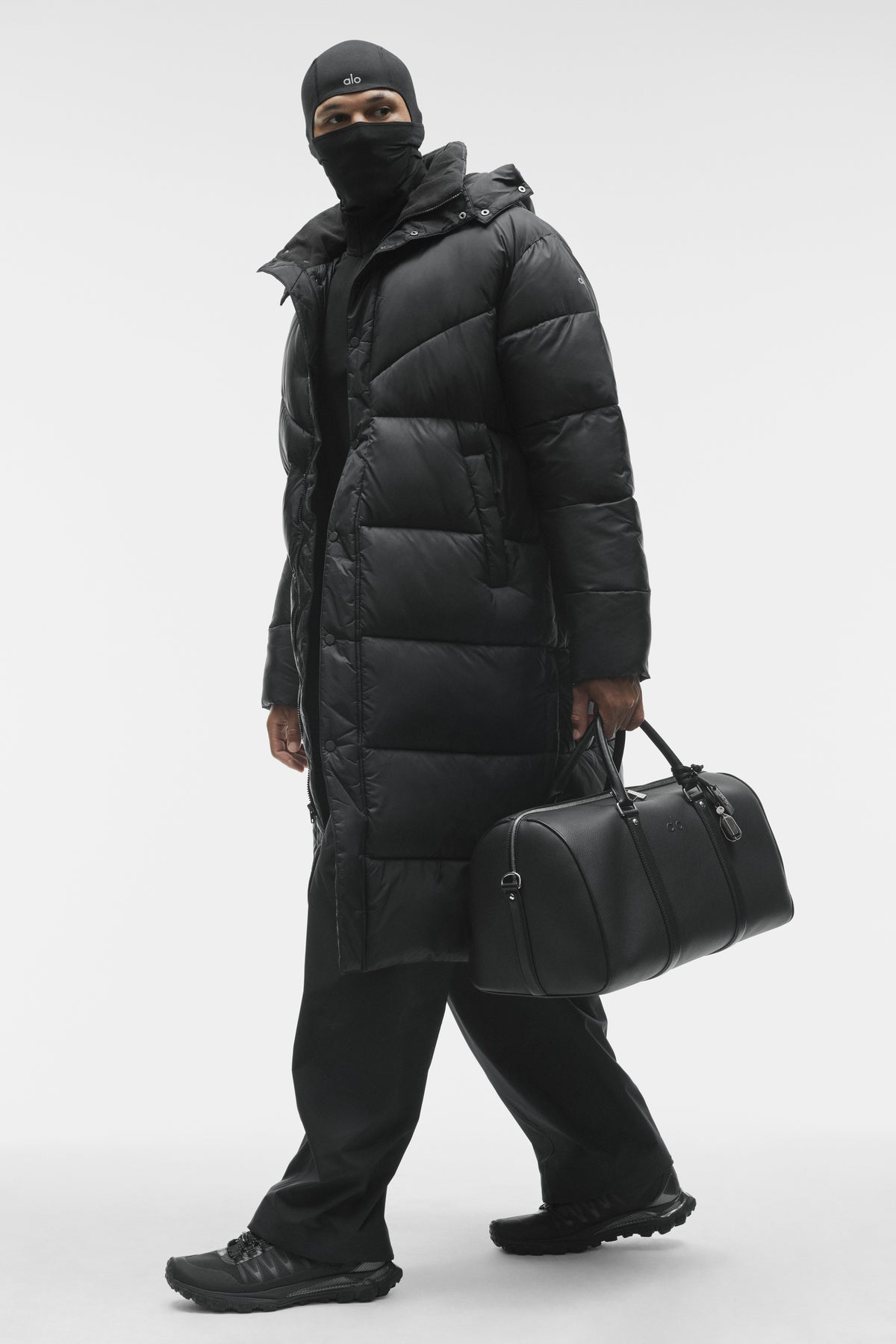 Gold Rush Puffer Trench - Black--3