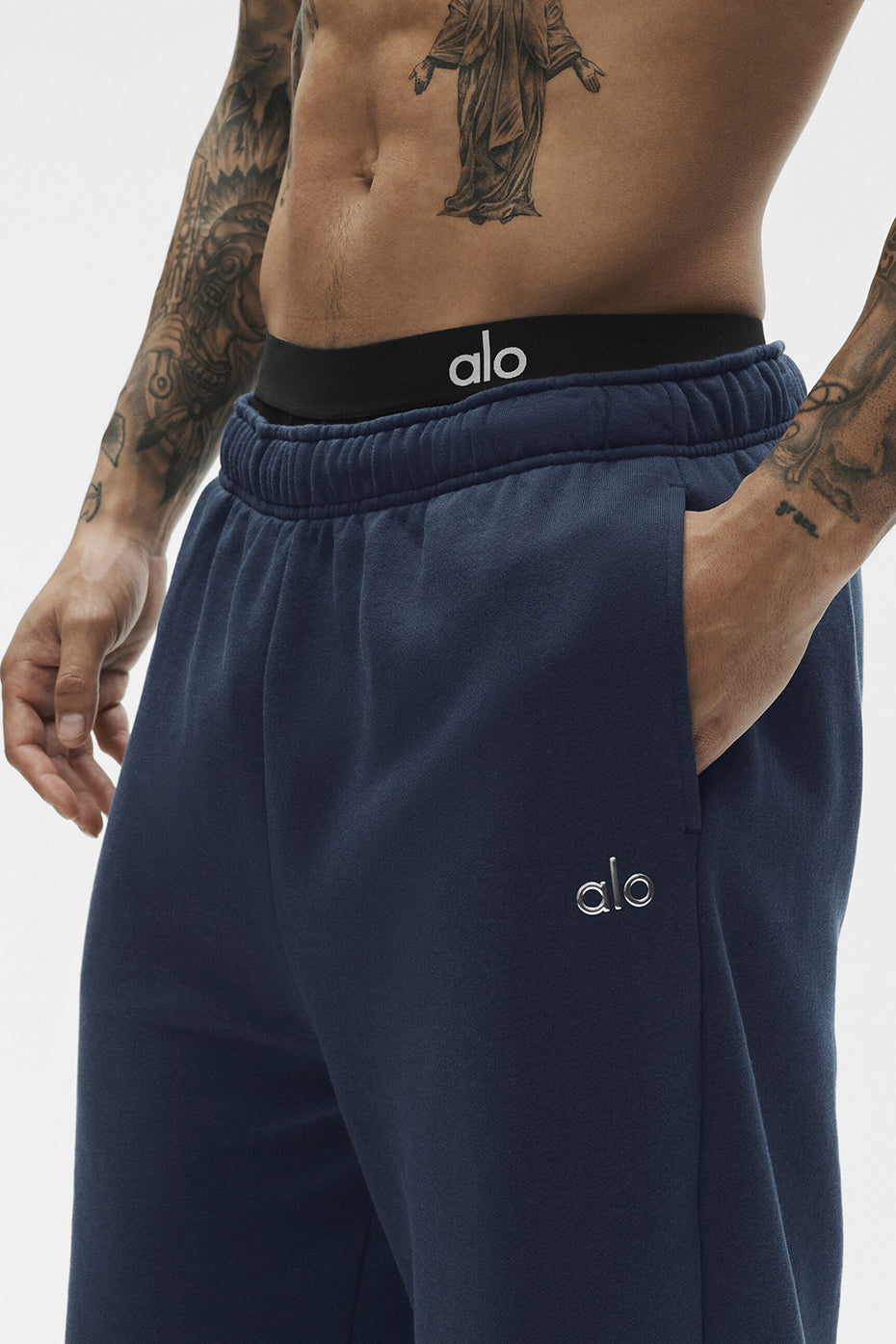 Accolade Straight Leg Sweatpant - Navy--1