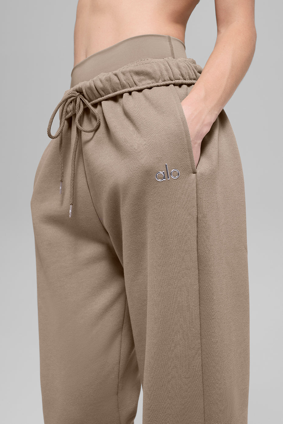 Accolade Straight Leg Sweatpant - Gravel--2