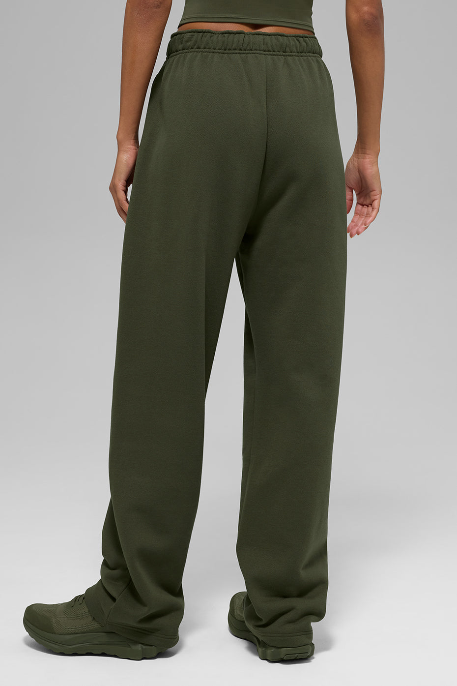 Accolade Straight Leg Sweatpant - Green Olive--2
