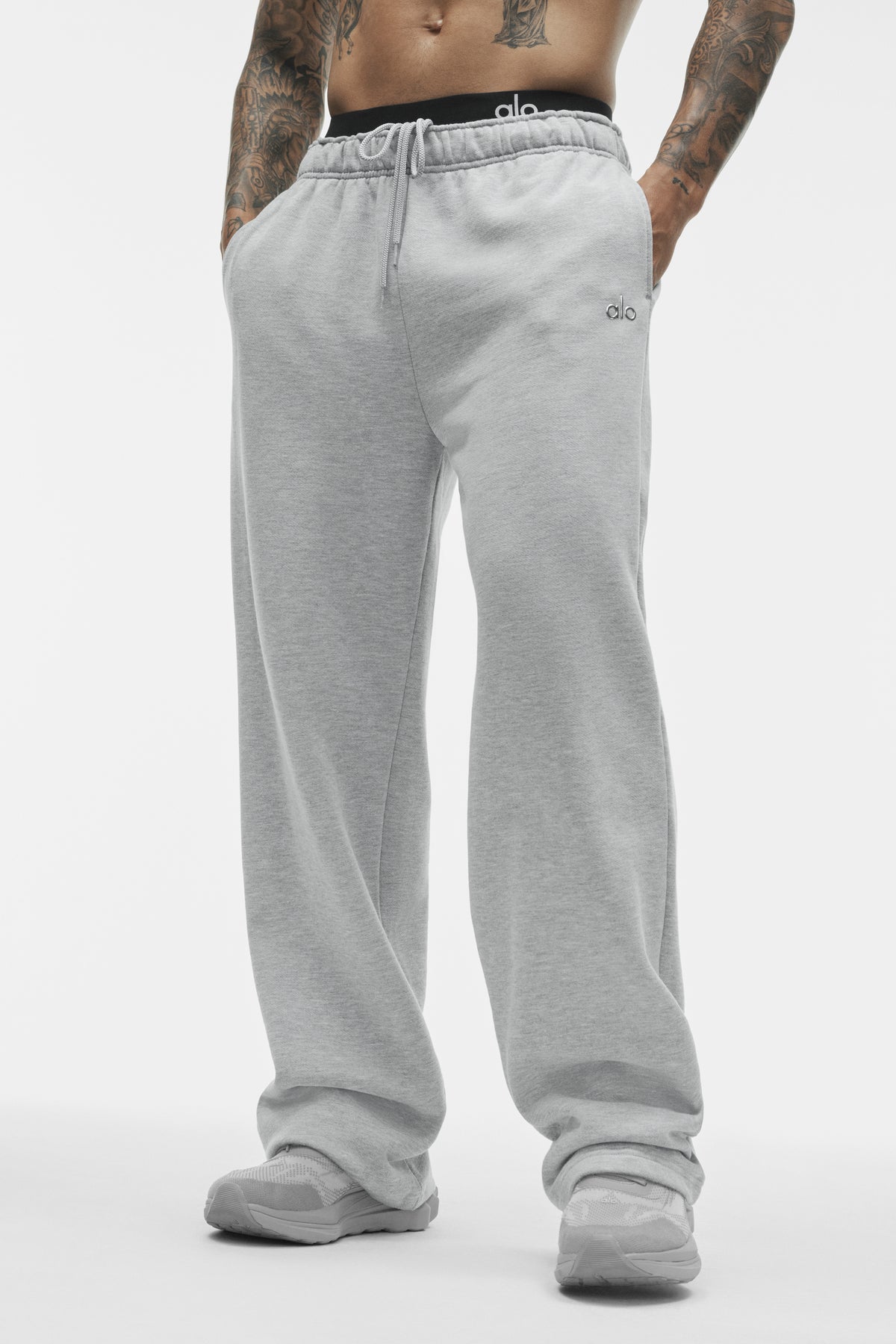 Accolade Straight Leg Sweatpant - Athletic Heather Grey--1