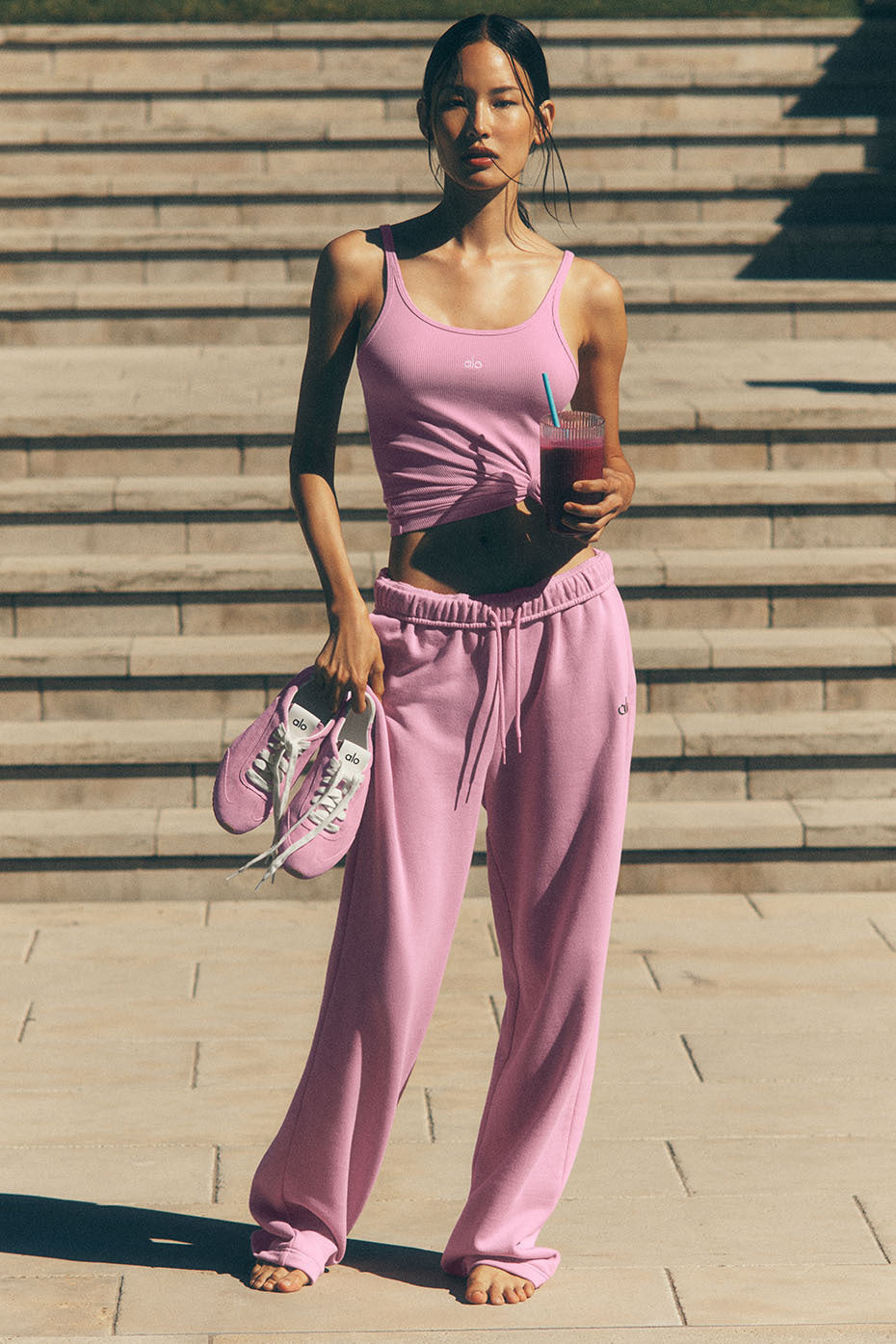 Accolade Straight Leg Sweatpant - Candy Heart Pink--5