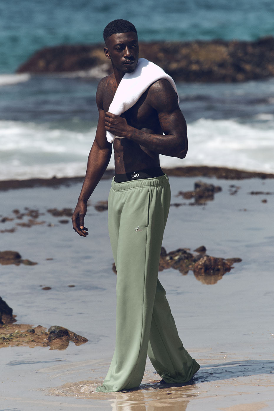 Accolade Straight Leg Sweatpant - Dune Grass--0