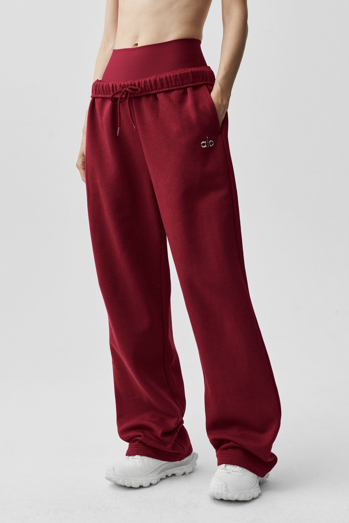 Accolade Straight Leg Sweatpant - Summer Romance Red--0