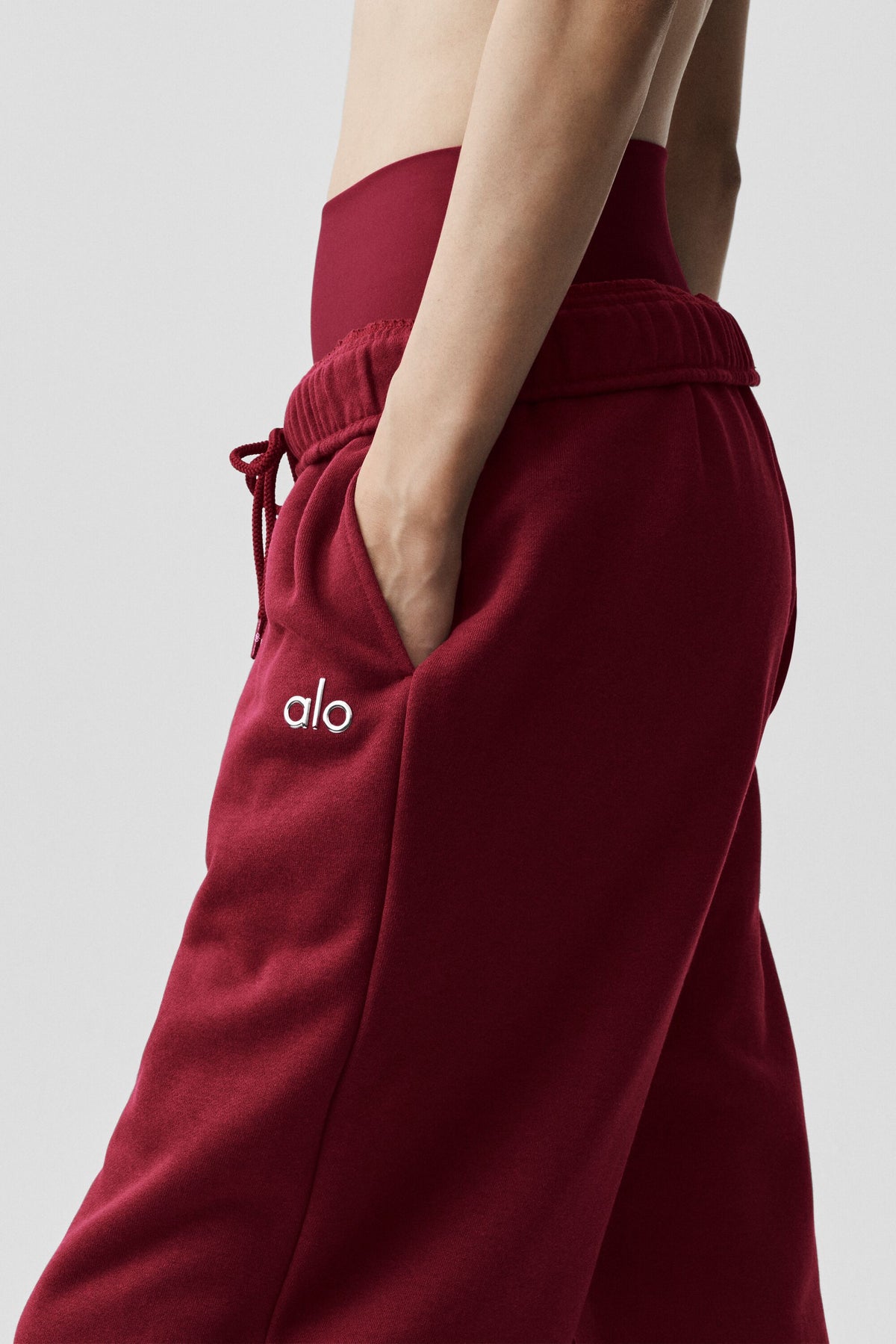 Accolade Straight Leg Sweatpant - Summer Romance Red--2