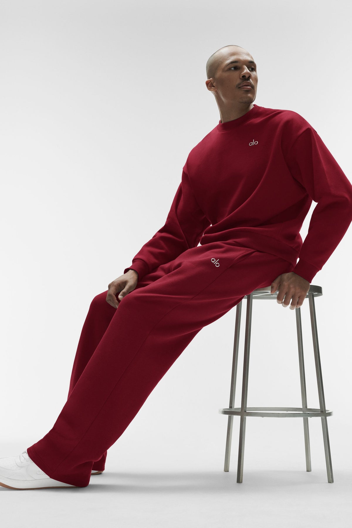 Accolade Straight Leg Sweatpant - Summer Romance Red--3