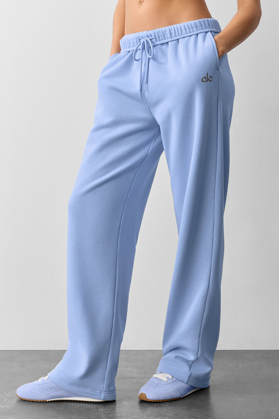 Accolade Straight Leg Sweatpant - Light Provence Blue--3