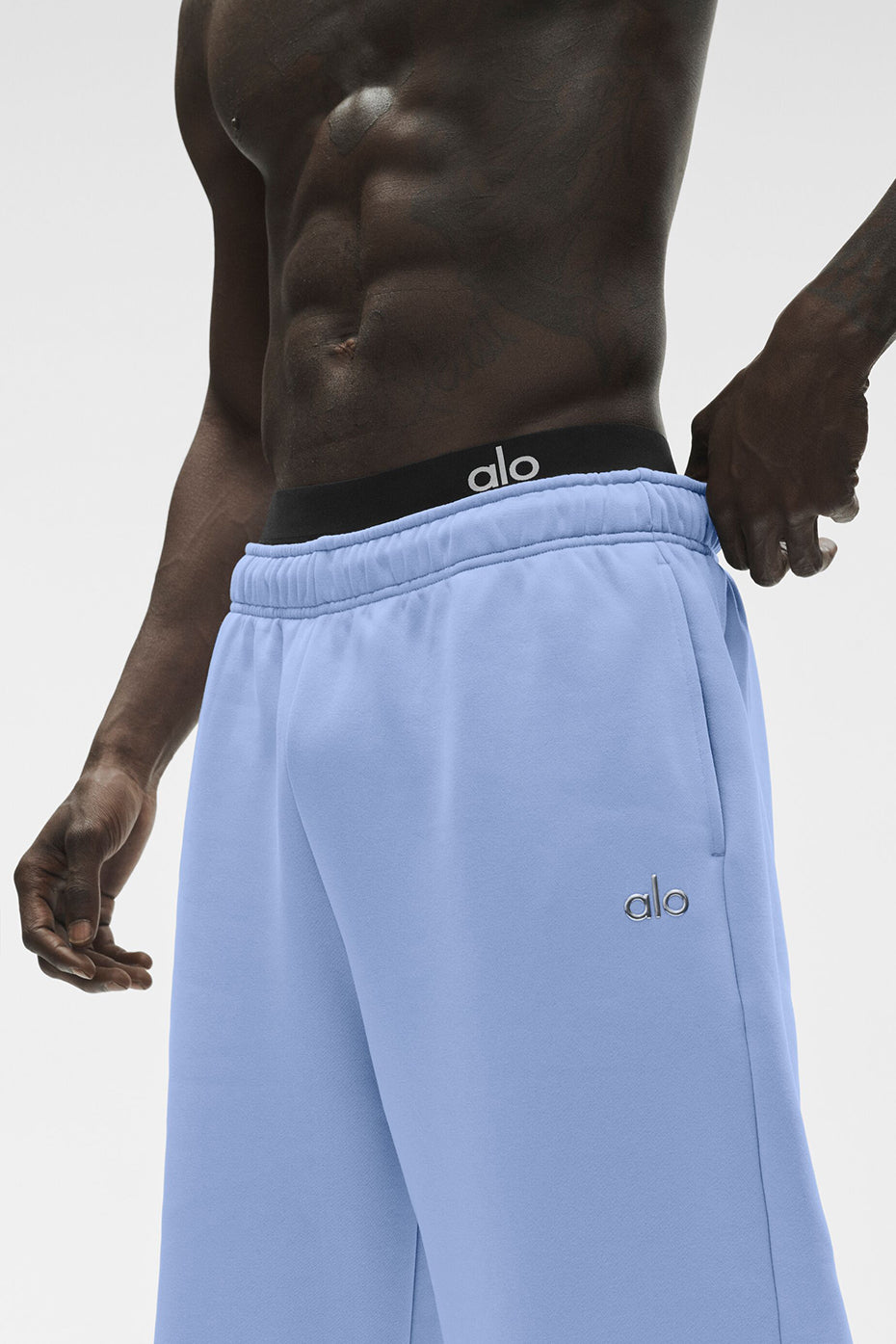Accolade Straight Leg Sweatpant - Light Provence Blue--2