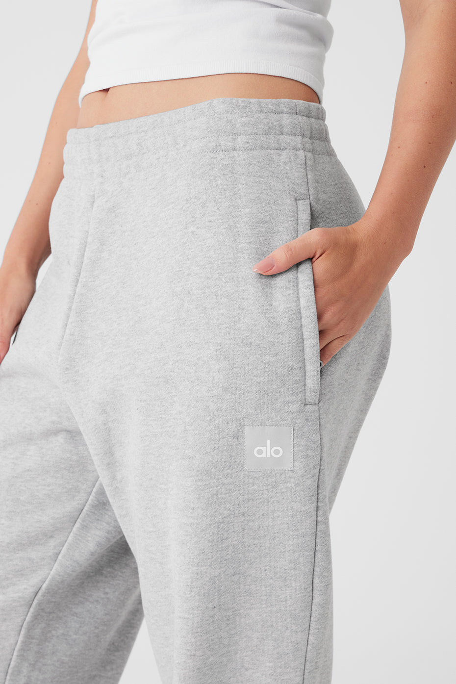 Cuffed Renown Heavy Weight Sweatpant - Athletic Heather Grey--3
