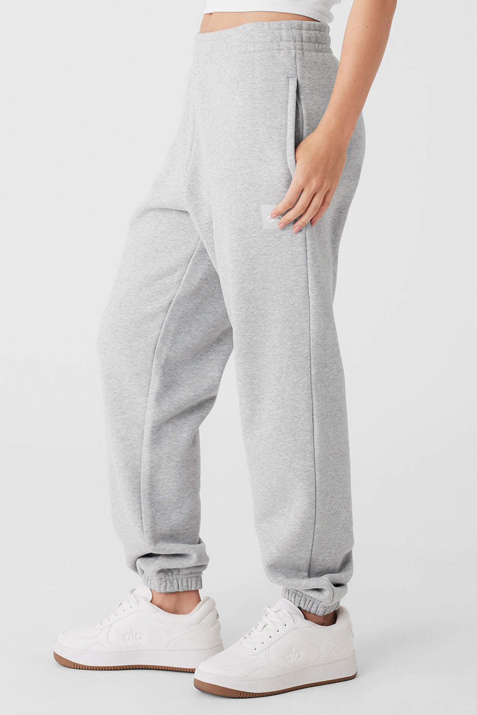 Cuffed Renown Heavy Weight Sweatpant - Athletic Heather Grey--2