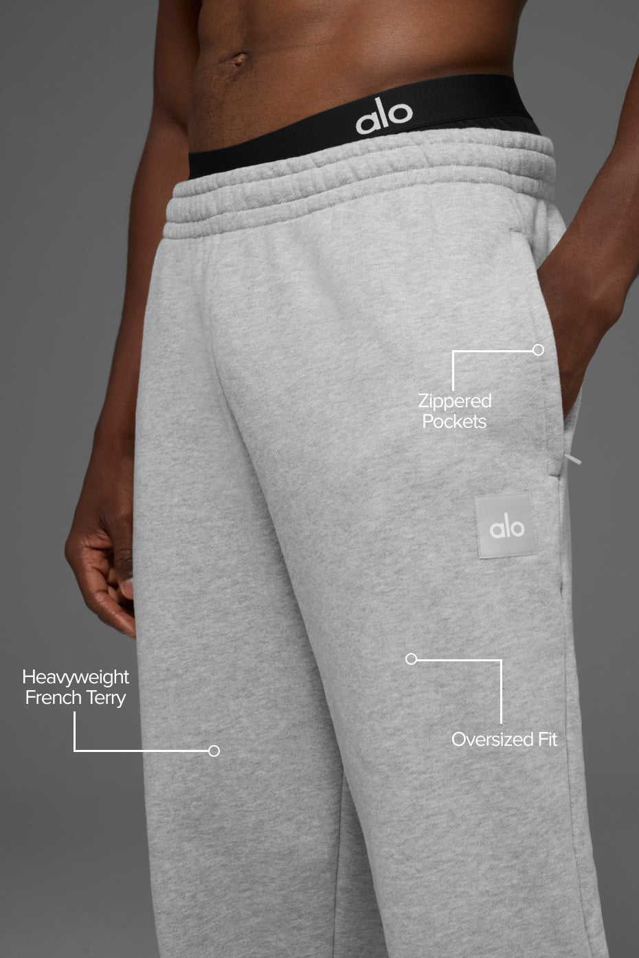 Cuffed Renown Heavy Weight Sweatpant - Athletic Heather Grey--1