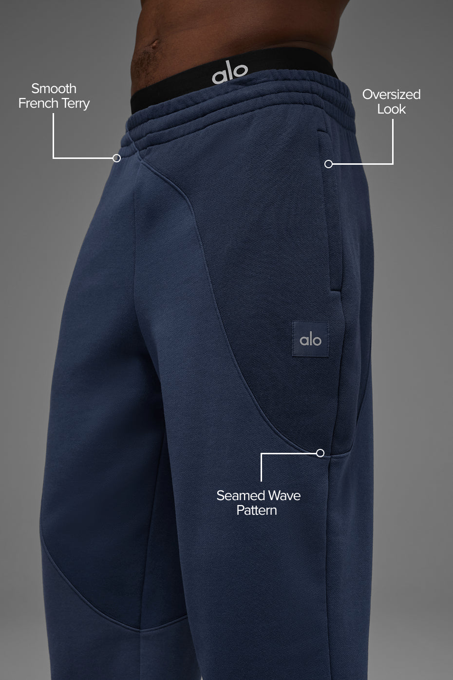 Make Waves Sweatpant - Navy Tonal--1
