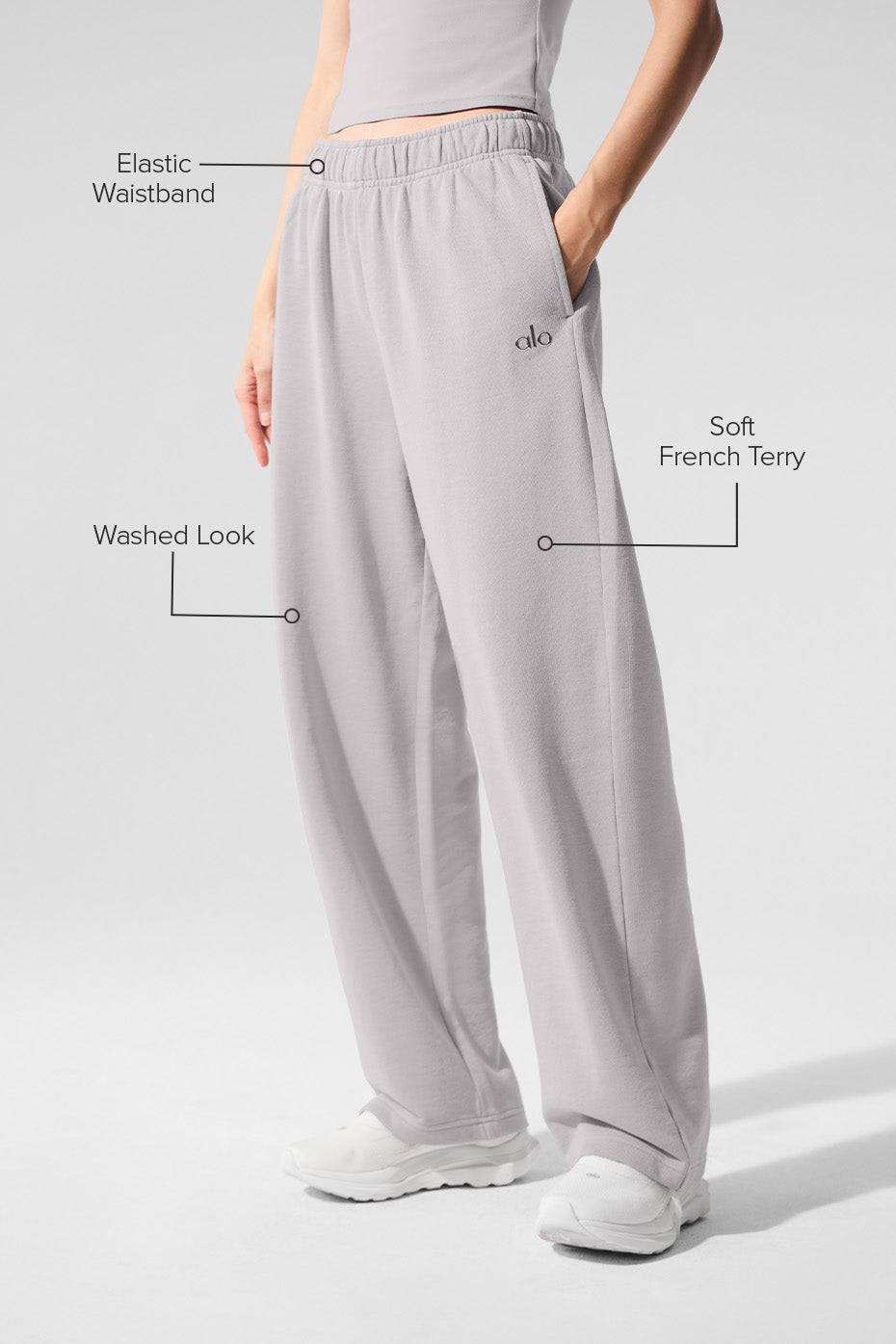 Washed Accolade Straight Leg Sweatpant - Grey Sky Wash--1