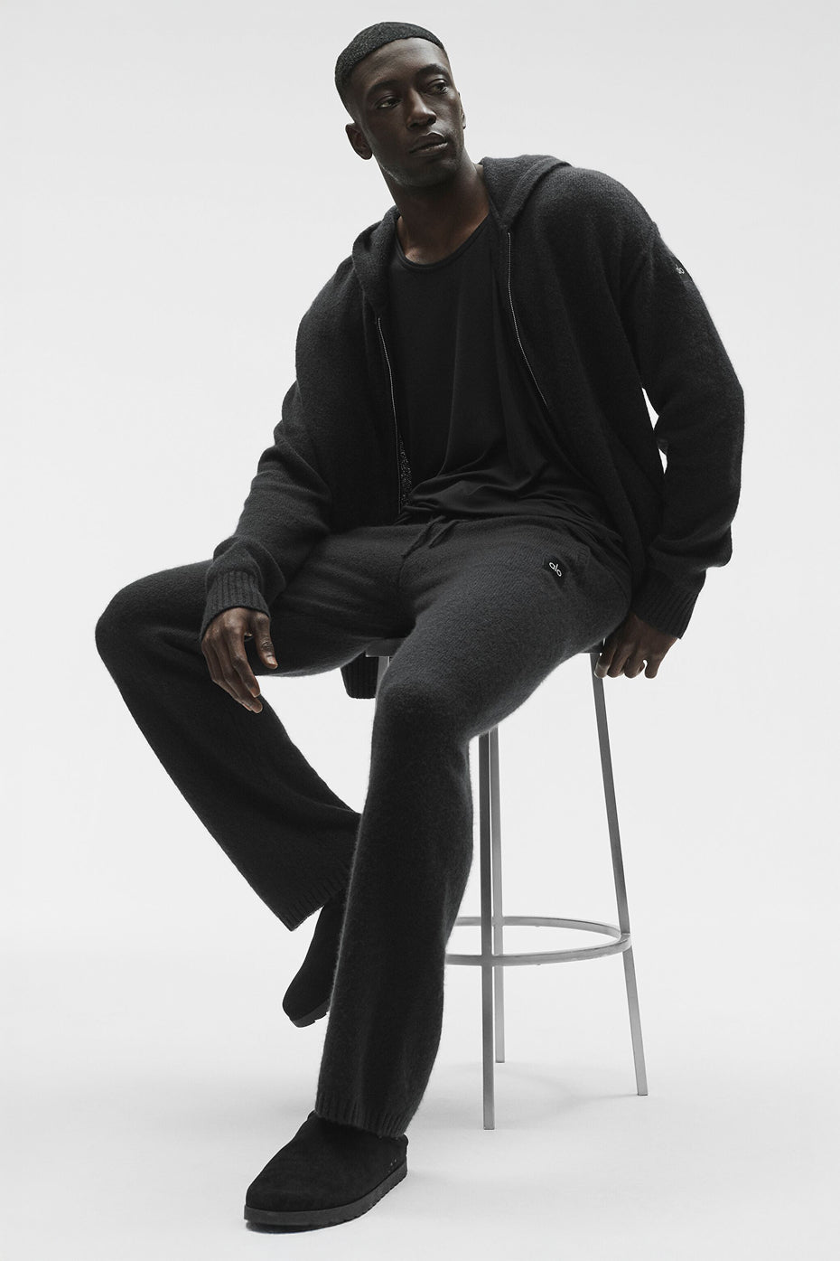 Wool Cashmere New Class Sweatpant - Black--0
