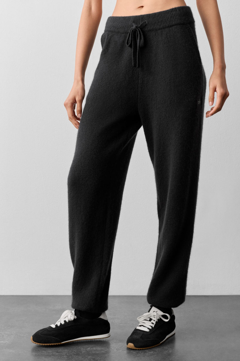 Wool Cashmere New Class Sweatpant - Black--2