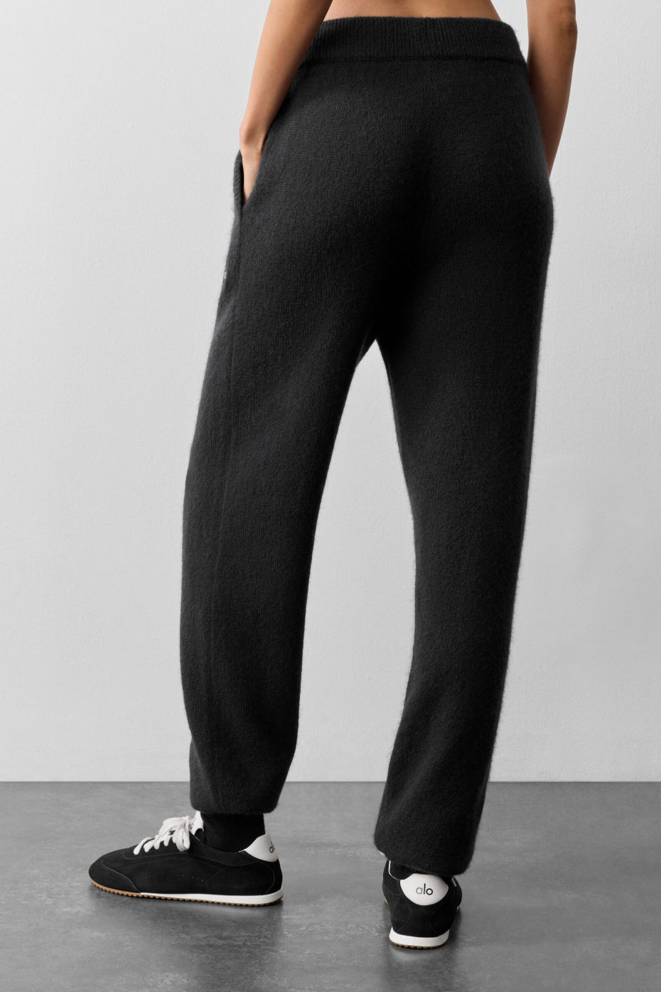 Wool Cashmere New Class Sweatpant - Black--3