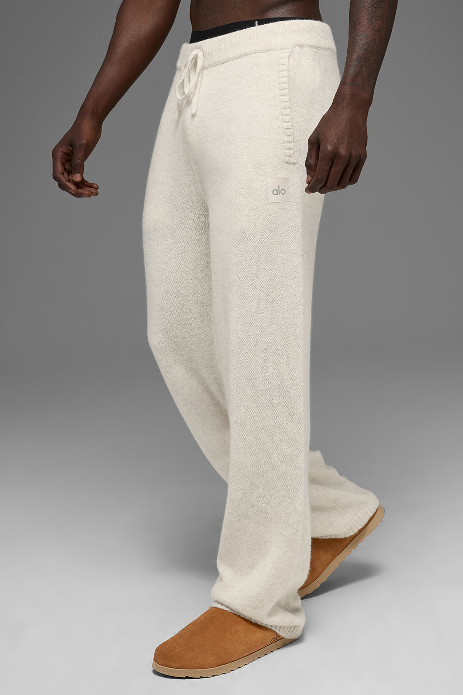 Wool Cashmere New Class Sweatpant - Bone Heather--3