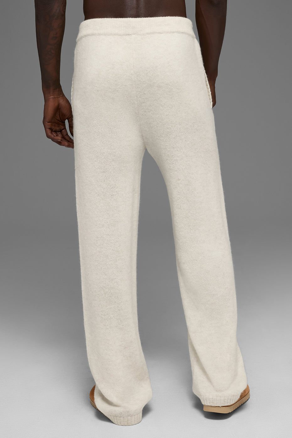 Wool Cashmere New Class Sweatpant - Bone Heather--2