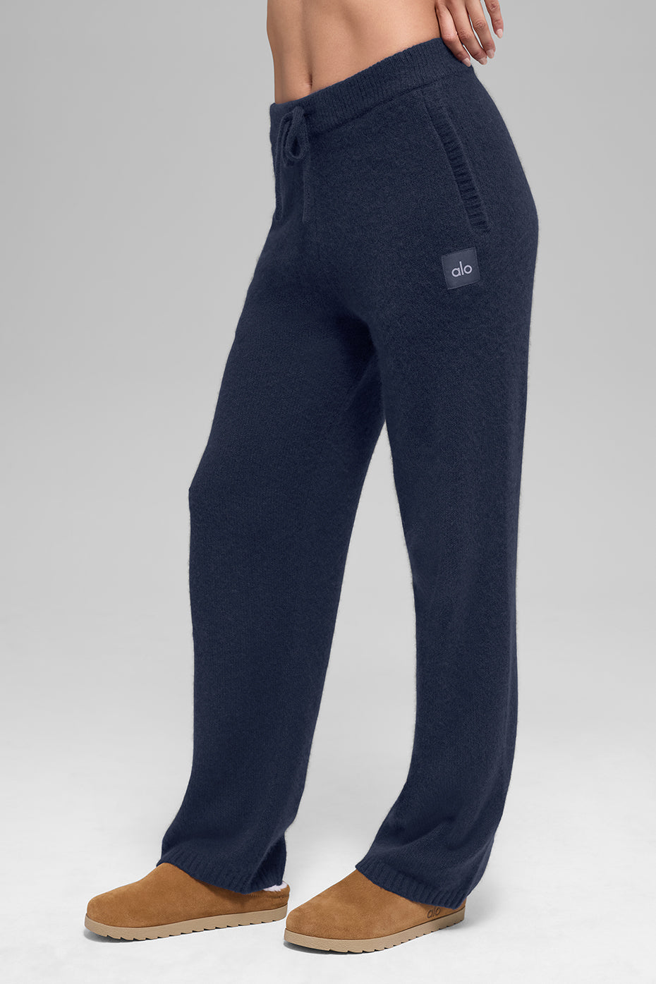 Wool Cashmere New Class Sweatpant - Navy--0