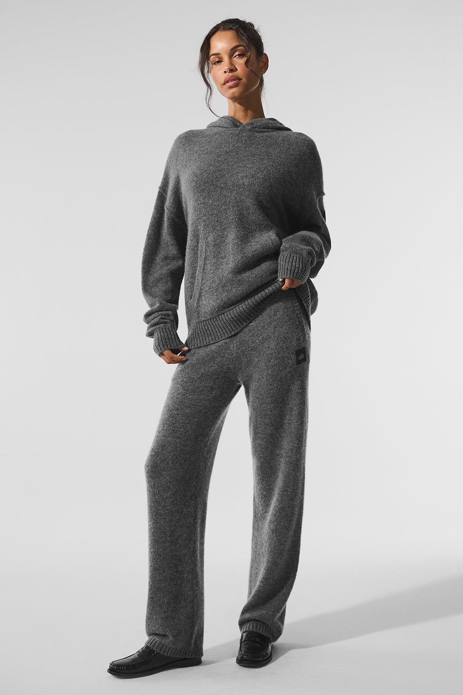 Wool Cashmere New Class Sweatpant - Platinum Grey--0