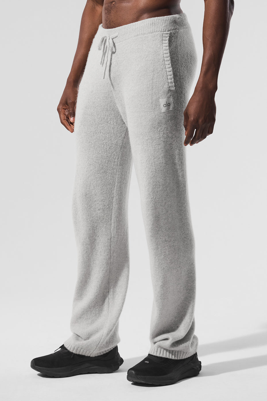 Wool Cashmere New Class Sweatpant - Pearl Grey Heather--3