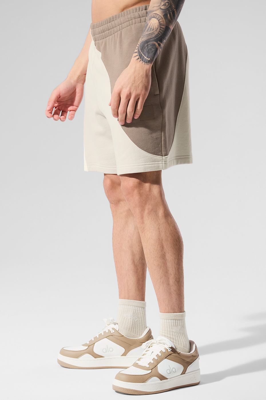 7" Make Waves Short - Ivory/Bone/Gravel--2