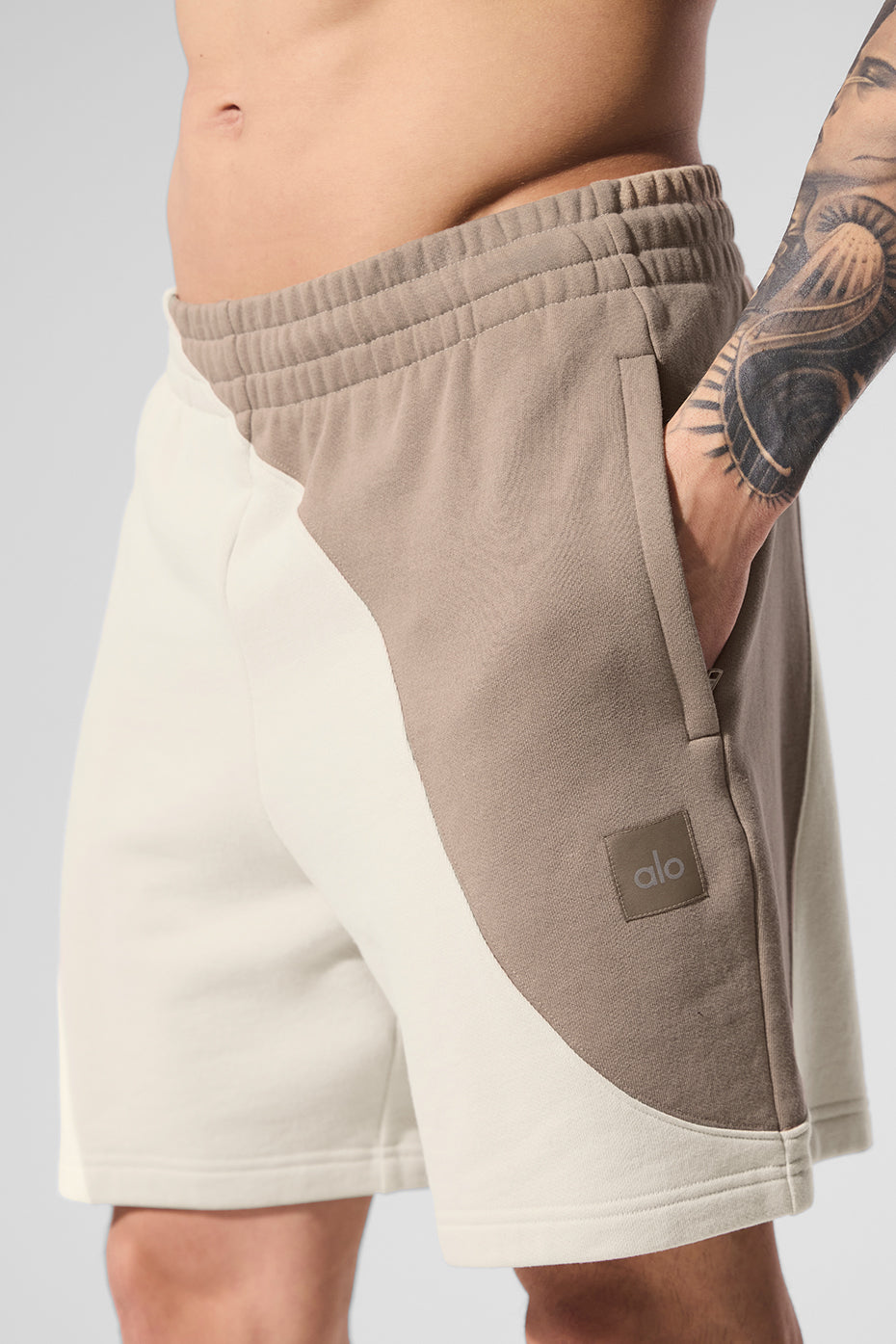 7" Make Waves Short - Ivory/Bone/Gravel--3