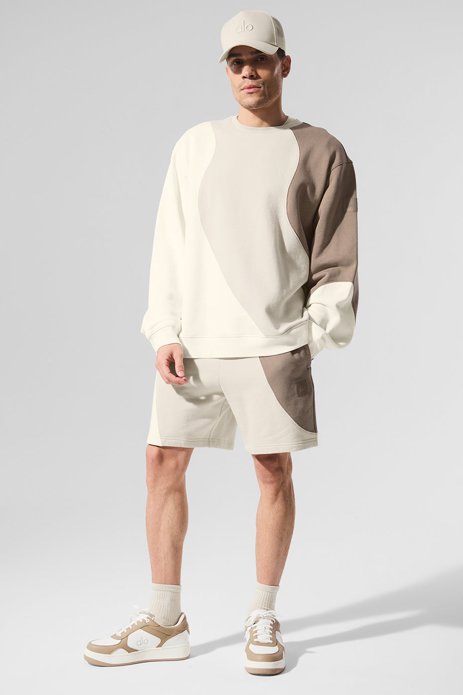 7" Make Waves Short - Ivory/Bone/Gravel--4