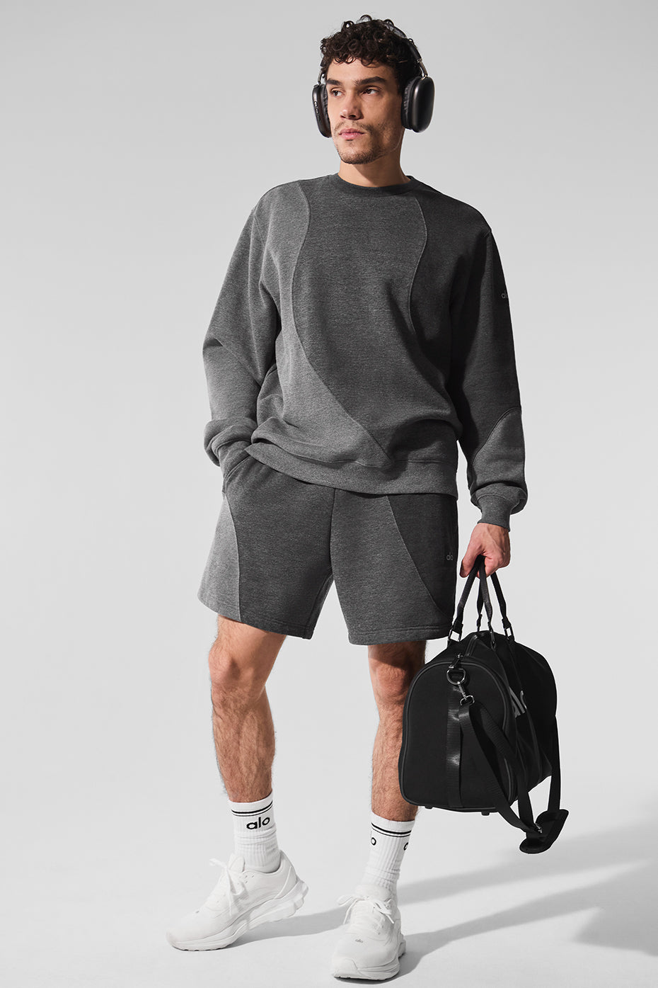 7" Make Waves Short - Dark Heather Grey Tonal--4